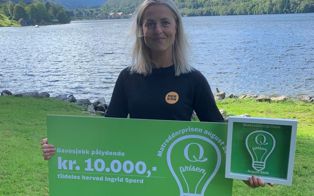 MER ENN Ingrid Spord mottar matredderprisen fra Q-meieriene
