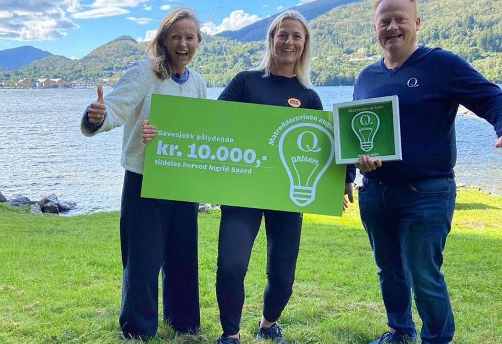 MER ENN Matredderprisen 2020 bilde fra kåring av månedspris